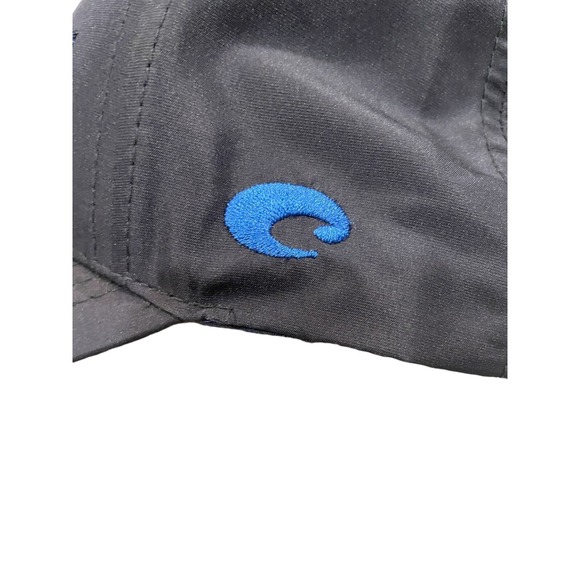 Costa Del Mar Navy Blue Hook & Loop Adjustable Hat Cap Polyester EUC Fast Ship - Picture 2 of 6